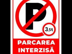 Semn de parcarea interzisa pentru autovehicule de 3,5 tone